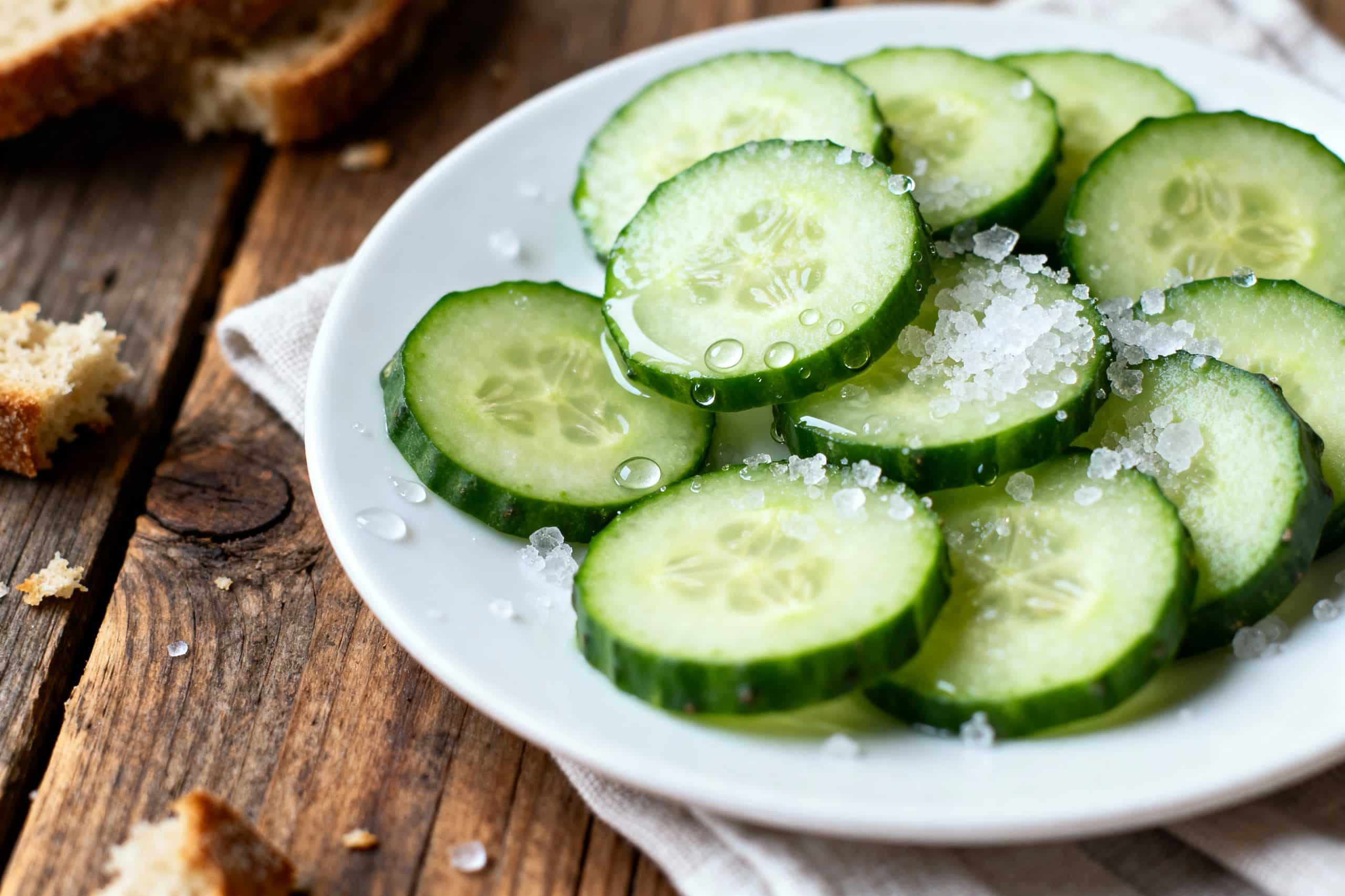 dégorger les concombres