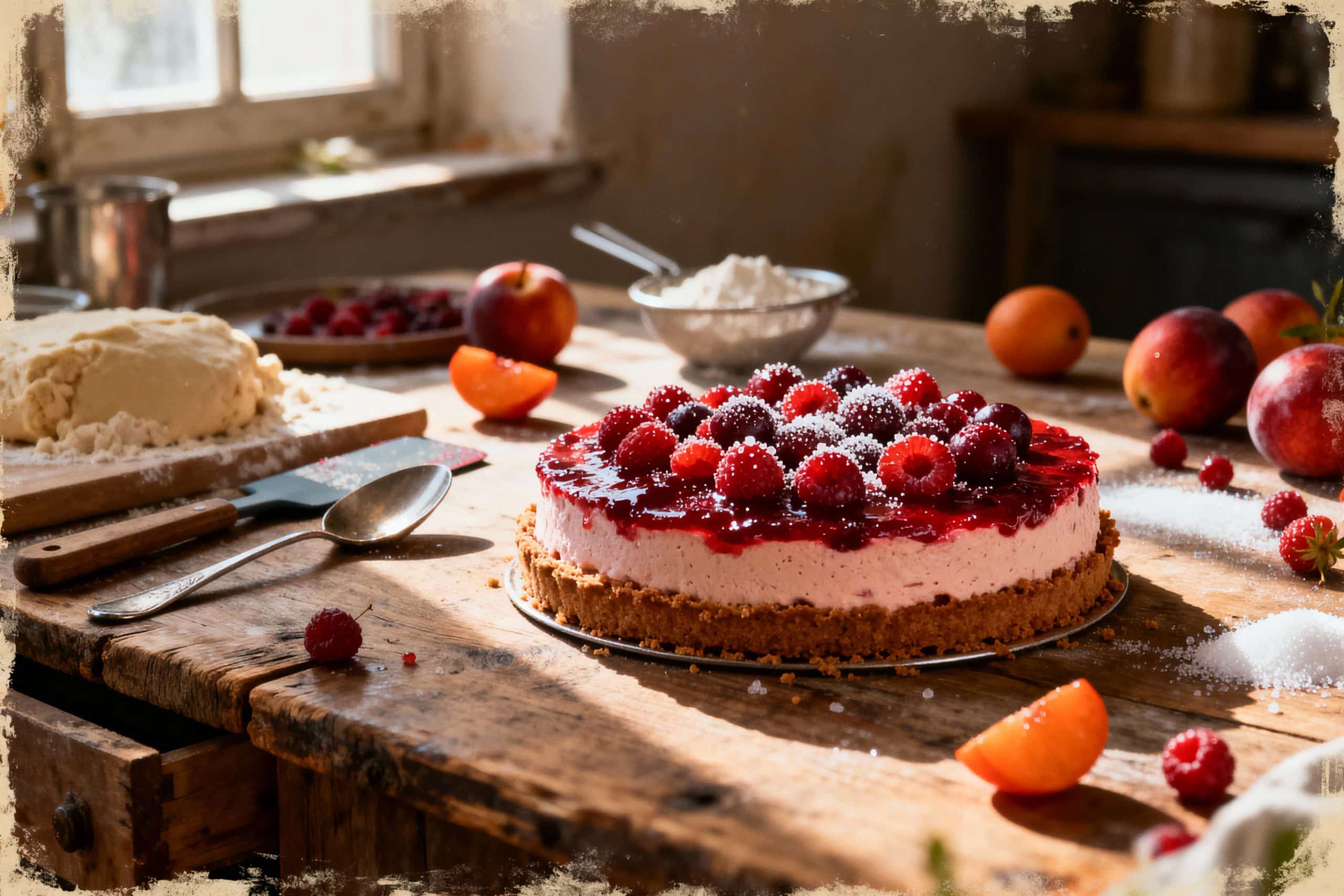 entremet aux fruits rouges