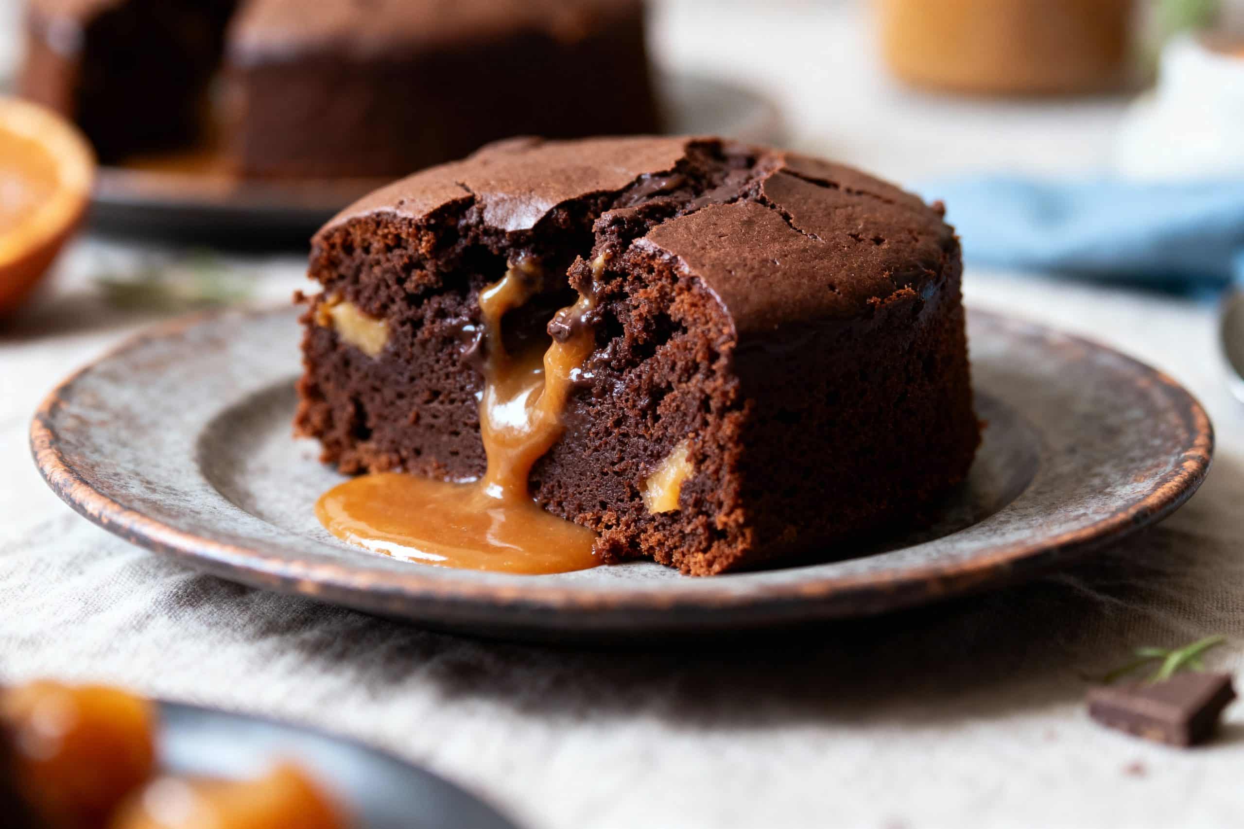 cake au chocolat et caramel