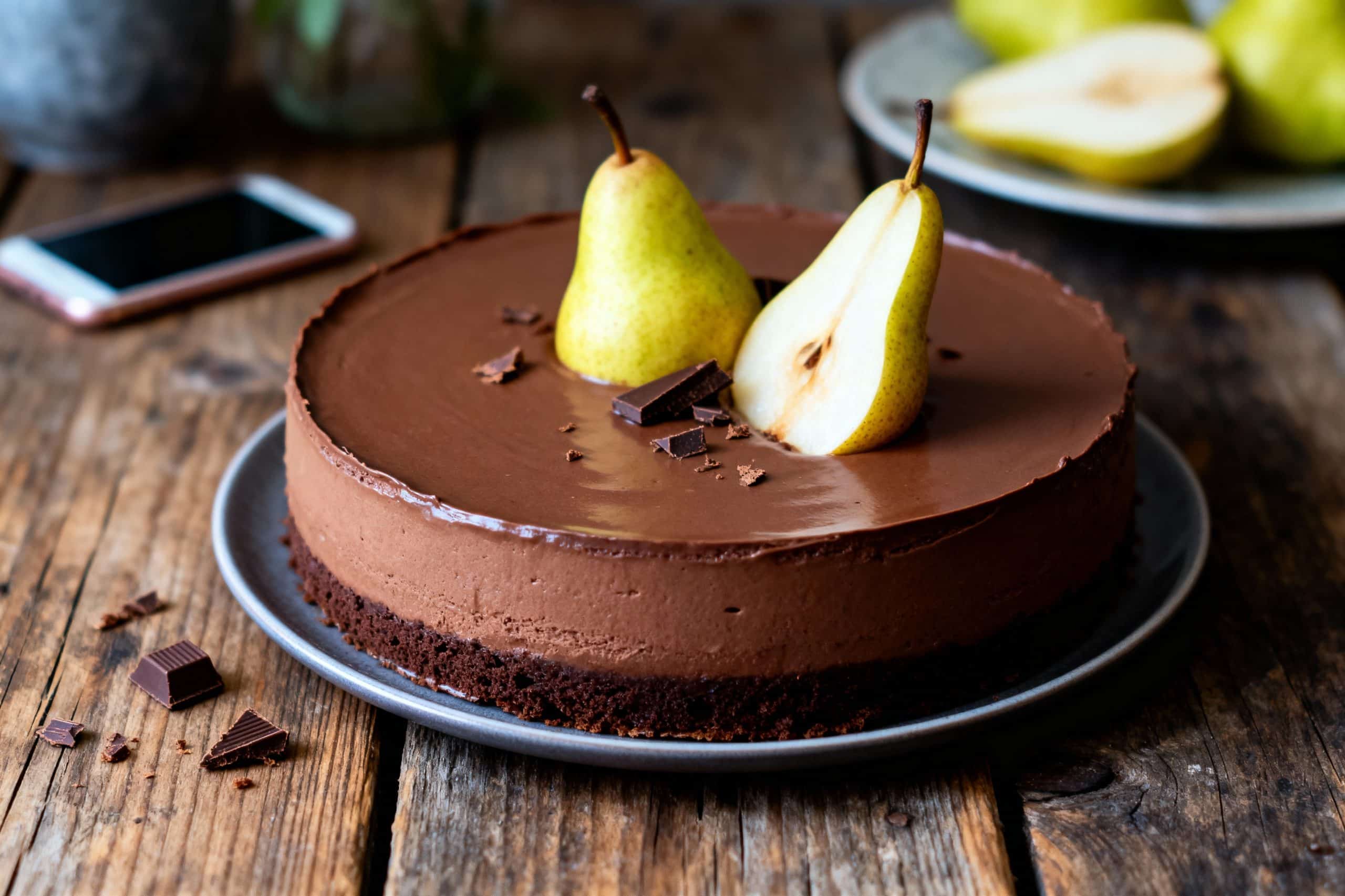 entremet chocolat-poire