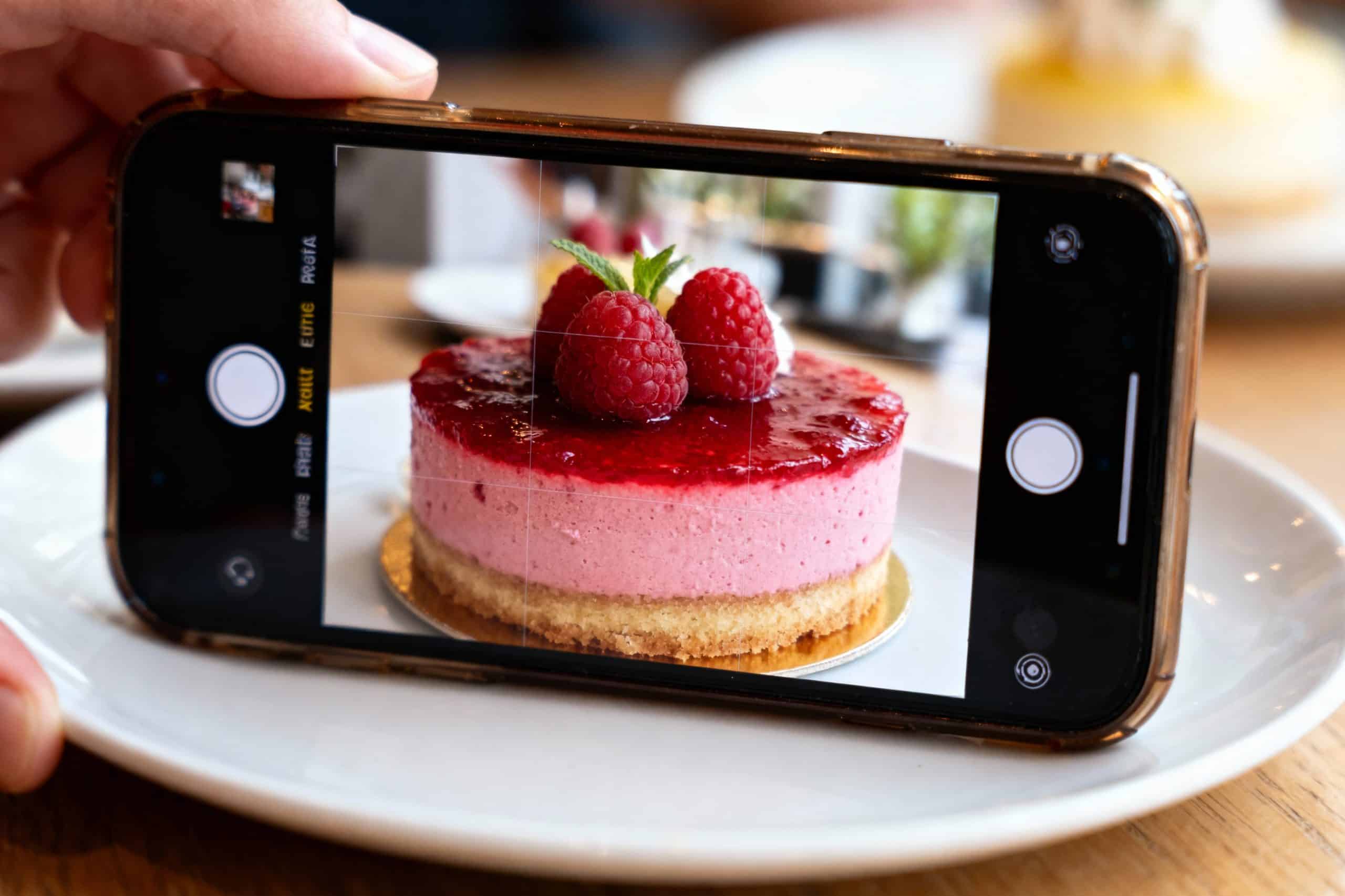 entremets à la framboise